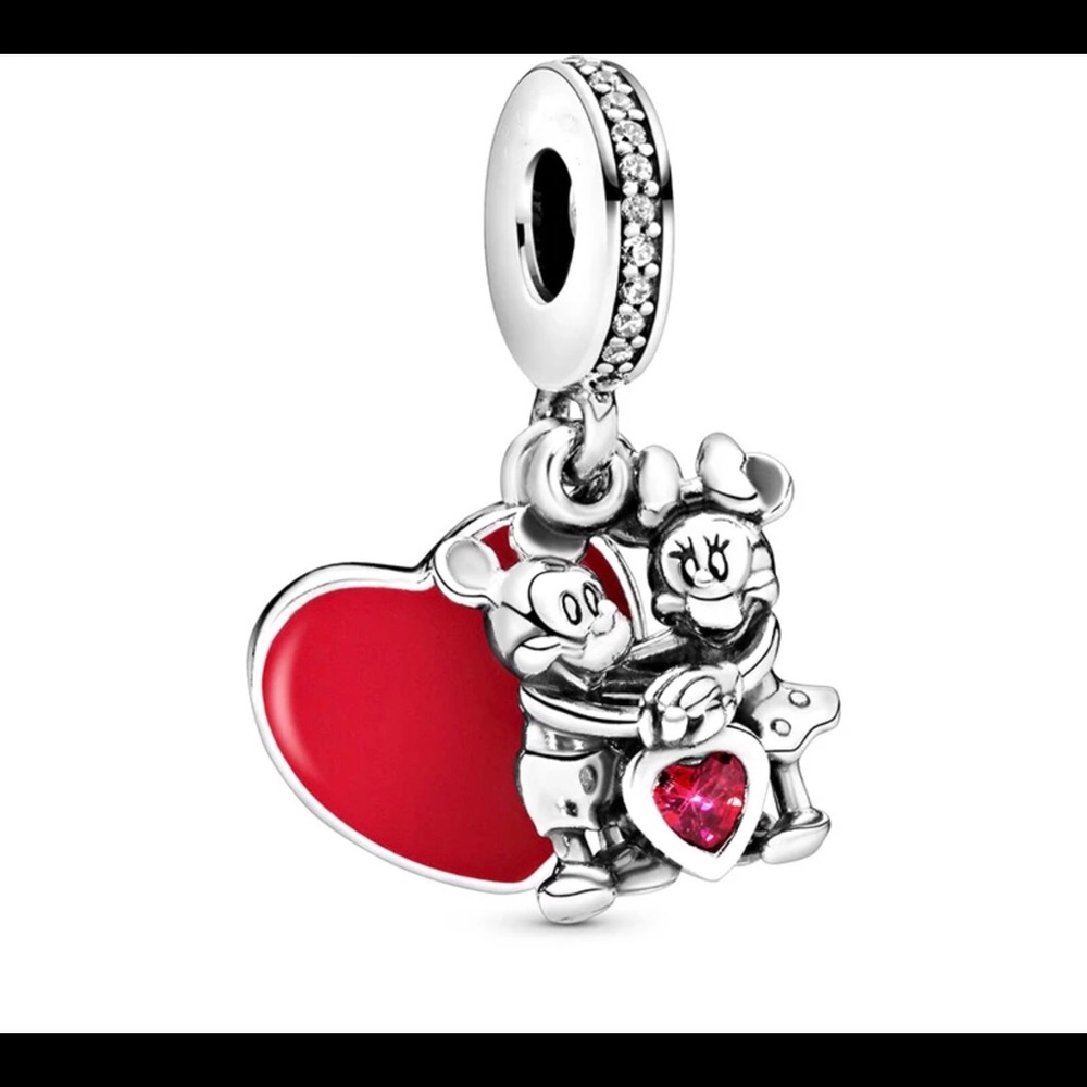 Love Mickey Mouse Minnie Mouse Charm